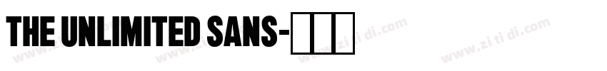 The Unlimited Sans字体转换 The Unlimited Sans字体转换